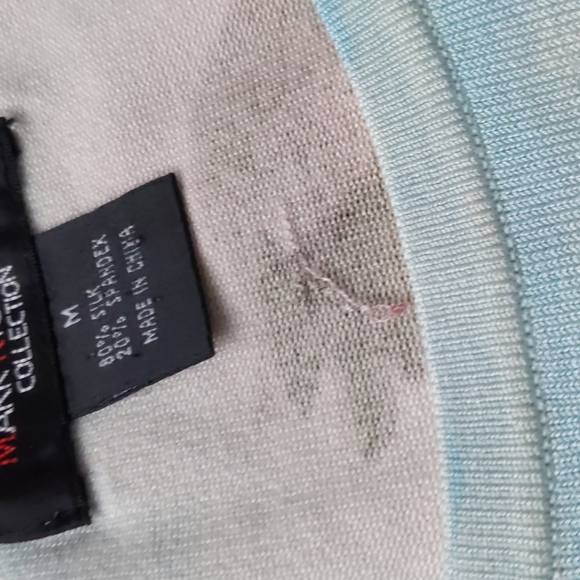 INCREDIBLE Y2K Mark Richards Asian Inspired Print Silk Blend Top, Size M - Picture 6 of 8